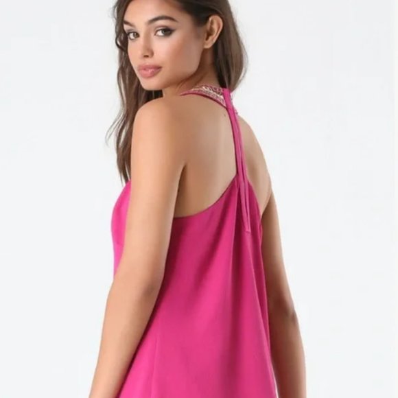 Bebe Embellished Halter Top Medium NWT - Picture 2 of 13